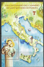 (BL72) Vatican 2021 St Anthony of Padua  minisheet MNH