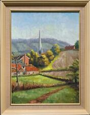A Vintage Box Hill, Dorking, Surrey Country Landscape Oil Painting - Signed 1978