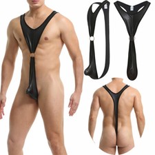 Mens Sexy Wet Look Wrestling