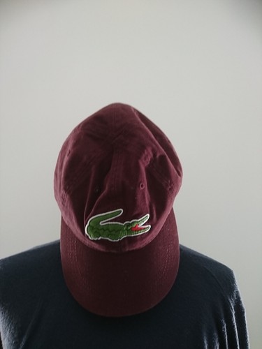 Lacoste burgundy baseball cap - burgundy,