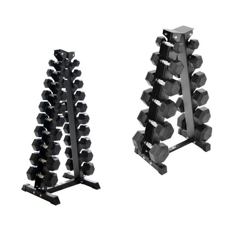 Hex dumbbells weights set - dumbbells,
