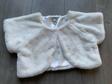 Monsoon Girls Ivory White Faux
