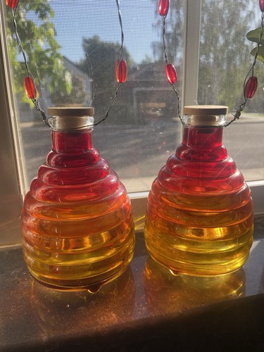 Vintage style glass beehive - style,