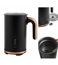 Milk Frother Black & Rose Gold