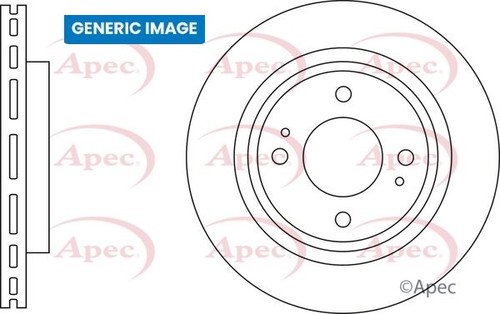 Apec dsk3679 brake disc rear - apec,