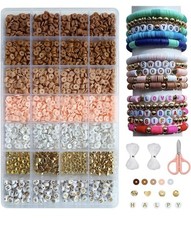 Clay Beads Bracelet Making Kit, for Bracelet,Necklace Crafts B.O.G.O.F