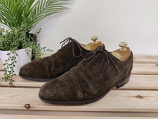 CHARLES TYRWHITT BROWN FORMAL SHOES UK 8.5 F EU 42.5 SUEDE MENS OXFORD BROGUES