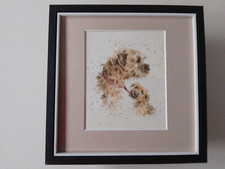 Hannah Dale Dog print 'Border Terrier' FRAMED