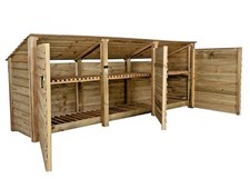 Wooden log store 4ft - wooden,