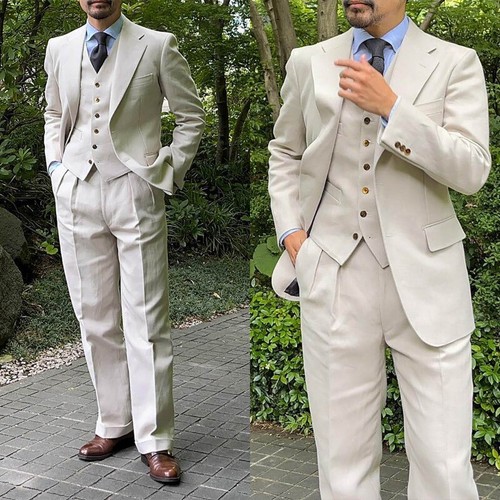 New summer linen men - linen, suits