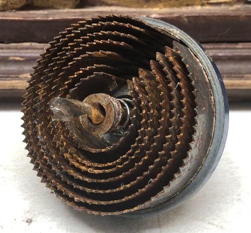 Vintage drill hole cutter - drill, saw