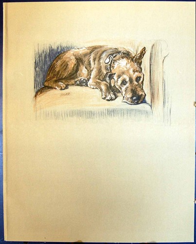Original old vintage print - original,