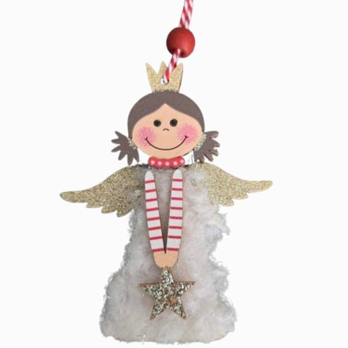 Fluffy fairy angel hanging - fluffy,
