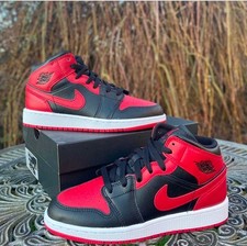Jordan 1 Mid Banned UK 4, US