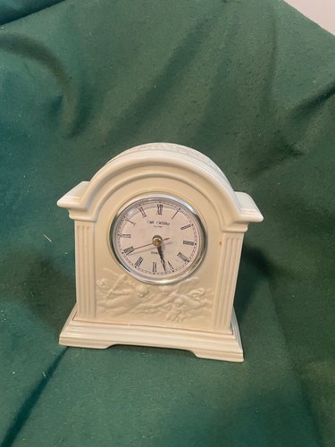 Widdop white mantel clock - widdop,