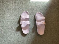 White unbranded slip on