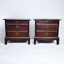 Stag 2 X Pair Pull Out Tray Bedside Tables Cabinets new promo 