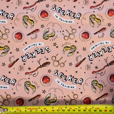 Harry Potter Cotton Fabric Quidditch Seeker Coral Crafting Material Sew FS635_27