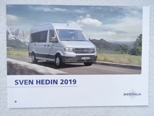 WESTFALIA VW CRAFTER Panelvan Sven Hedin CAMPERVAN Brochure 2019. 23 pages.