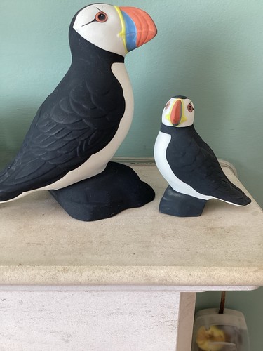 High bank pottery puffins - high,