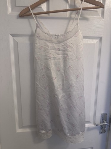 Vintage floral satin slip - floral,