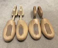 2 x Sets of Clarks Large Spring-Loaded Wooden Shoe Trees/Stretchers