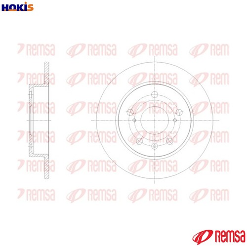 Brake disc 61666 - 61666.00, for