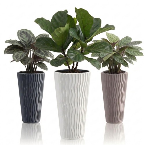 Tall plant pots with inserts - plant,