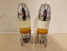 Mathmos Rocket Candle Powered Lava Lamp - Orange wax