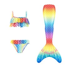 3PCS  Girls Mermaid Tail