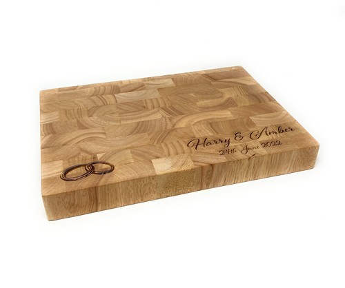 Personalised end grain thick - end,