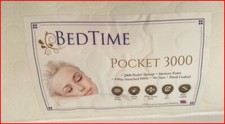 White 3000 pocket sprung memory foam double mattress new but no packaging