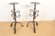 Pair of Arts & Crafts Wrought