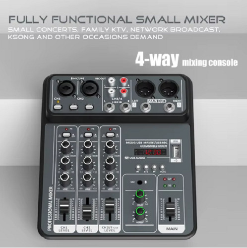 Channel audio mixer - channel, 48v