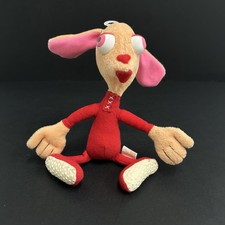 Nickelodeon The Ren & Stimpy Show Soft Toy Plush Cartoon Character Vintage 1992