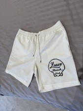 LOEWE ‘Beach Club’ Swim Shorts White Cotton Large L Swimwear