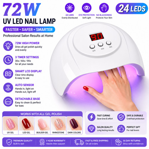 Nail lamp led - led, polish