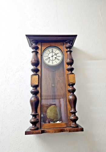 Vintage wall clock with - vintage,