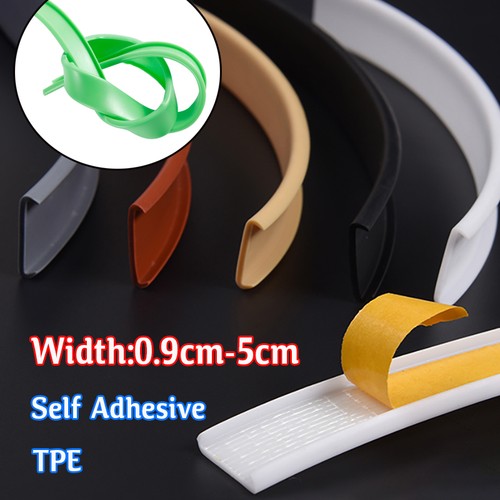 Self adhesive shaped edge - u,