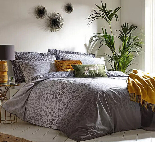 Single ombre grey leopard - single,