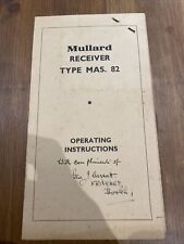 MAS82 MULLARD RADIO