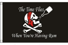PIRATE FLAG 5' x 3' Time Flies