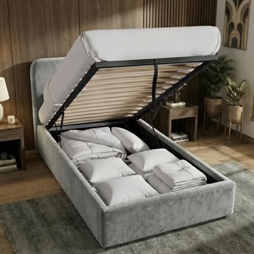 Single ottoman bed frame - single,