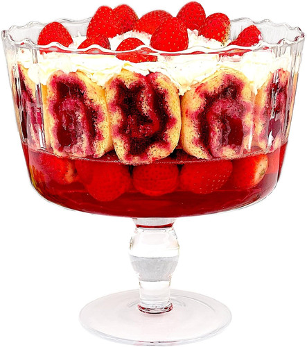 Large glass trifle bowl d - bowl,