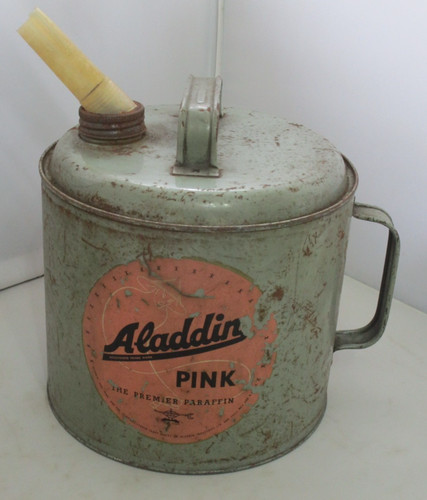 Vintage aladdin pink paraffin - aladdin,