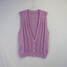 Hand Knitted Waistcoat Size 10