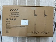 (Pair) Eono Speaker Floor Stands With Adjustable Height for Bookshelf Speakers