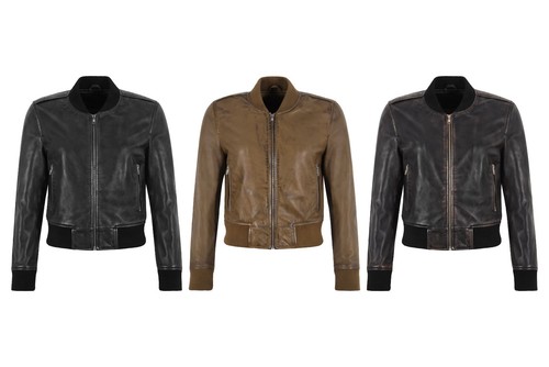 Ladies bomber leather - ladies,