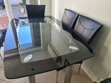 Harveys Glass Dining Table & 6 Chairs
