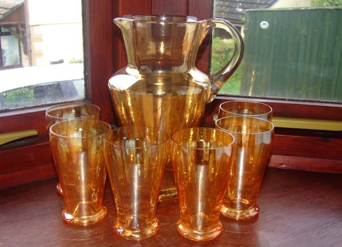 Vintage glass lustre - a,